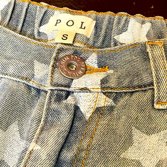 ๐ POL - Sample - Star Patterned Denim Joggers - Destressed - 100% COTTON - Picture 6 of 12